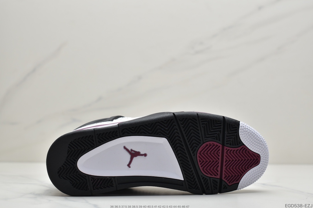 400 乔丹Air Jordan AJ4 Retro PSG 大巴黎白紫红色 巴黎圣日尔曼联名 CZ5624-100