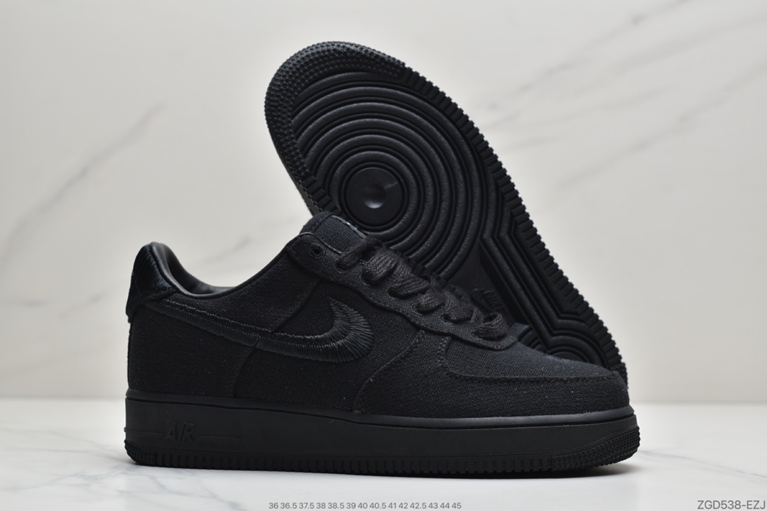 290  STUSSY X NK AIR FORCE 1 LOW原纸板原楦头打造 CZ9084-001