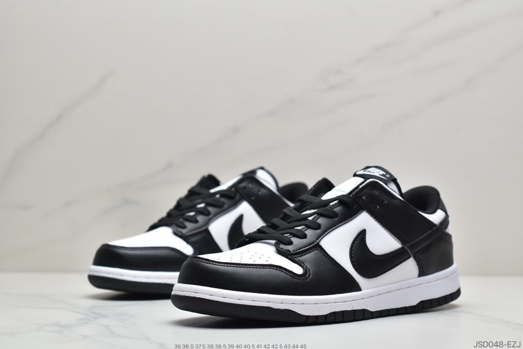 200 耐克DunkNike SB Dunk Low Retro”White/Black”扣篮系列低帮休闲运动滑板板鞋“皮革黑白熊猫”  DD1391-100