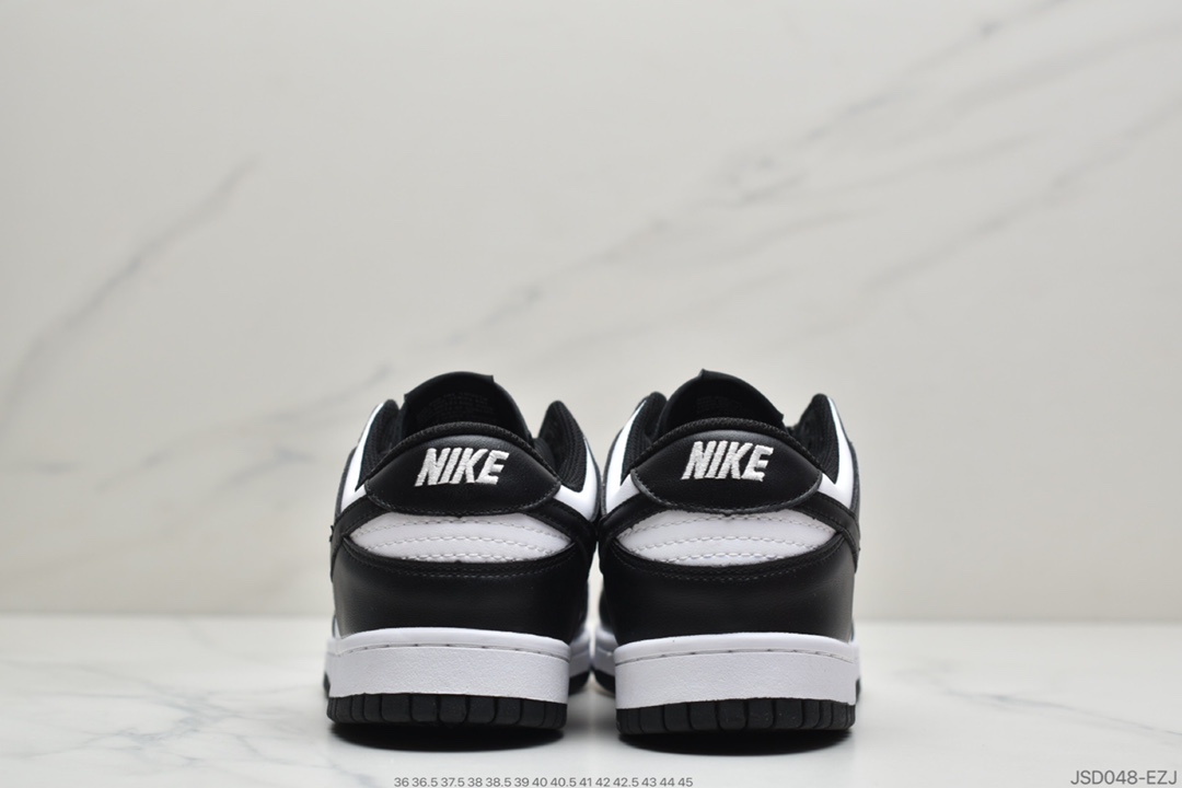 200 耐克DunkNike SB Dunk Low Retro”White/Black”扣篮系列低帮休闲运动滑板板鞋“皮革黑白熊猫”  DD1391-100