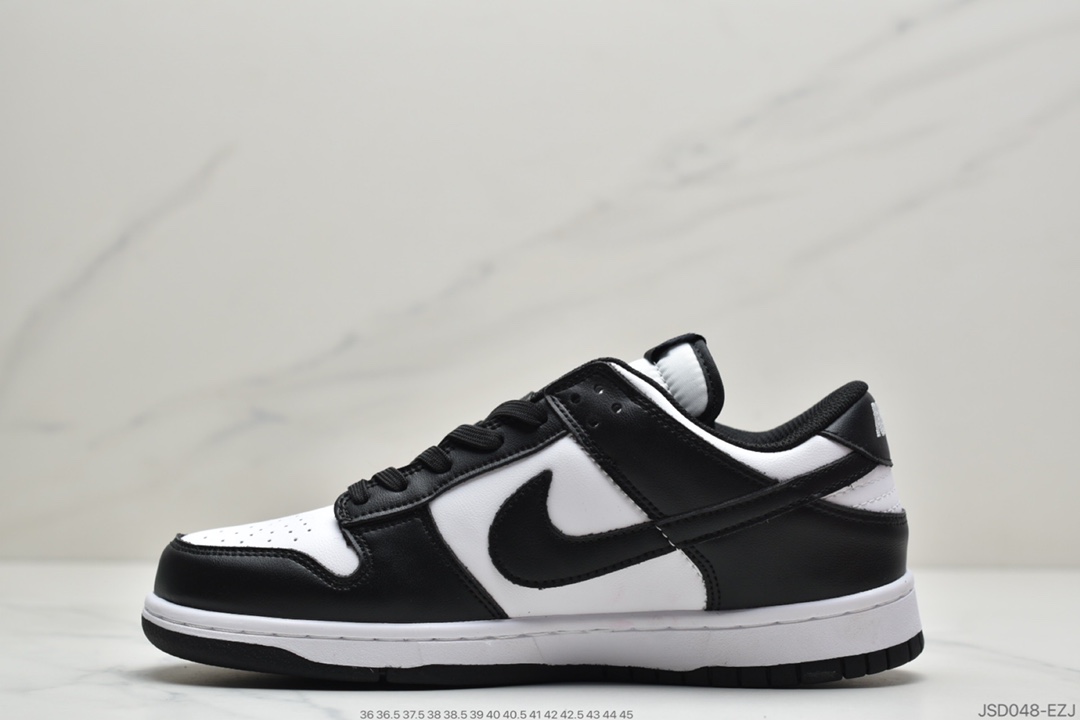 200 耐克DunkNike SB Dunk Low Retro”White/Black”扣篮系列低帮休闲运动滑板板鞋“皮革黑白熊猫”  DD1391-100