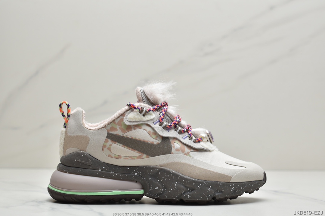 180 耐克Nike Air Max 270 React 米紫橙瑞亚赛车系列 DC3276-101