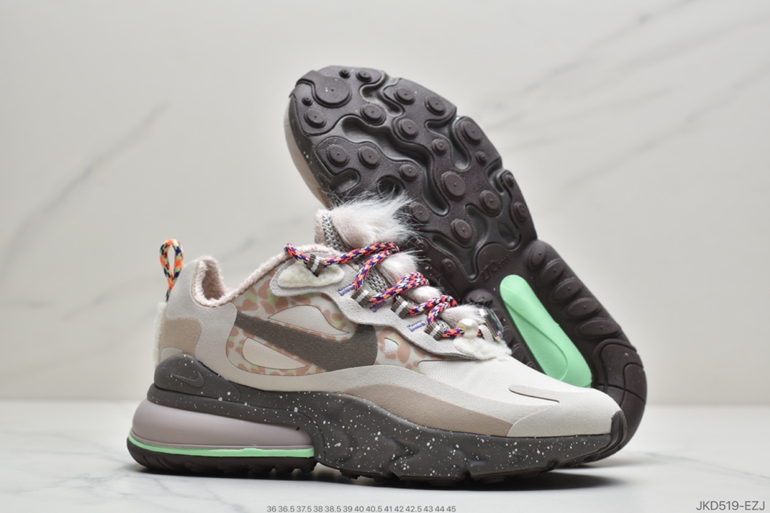 180 耐克Nike Air Max 270 React 米紫橙瑞亚赛车系列 DC3276-101