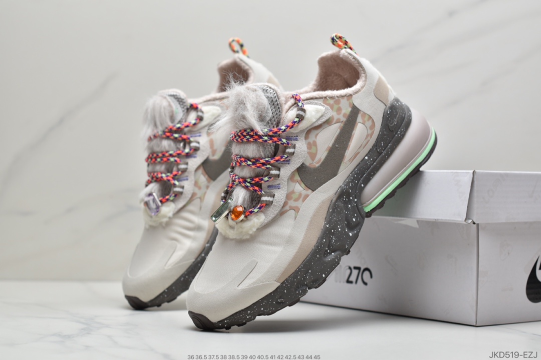 180 耐克Nike Air Max 270 React 米紫橙瑞亚赛车系列 DC3276-101