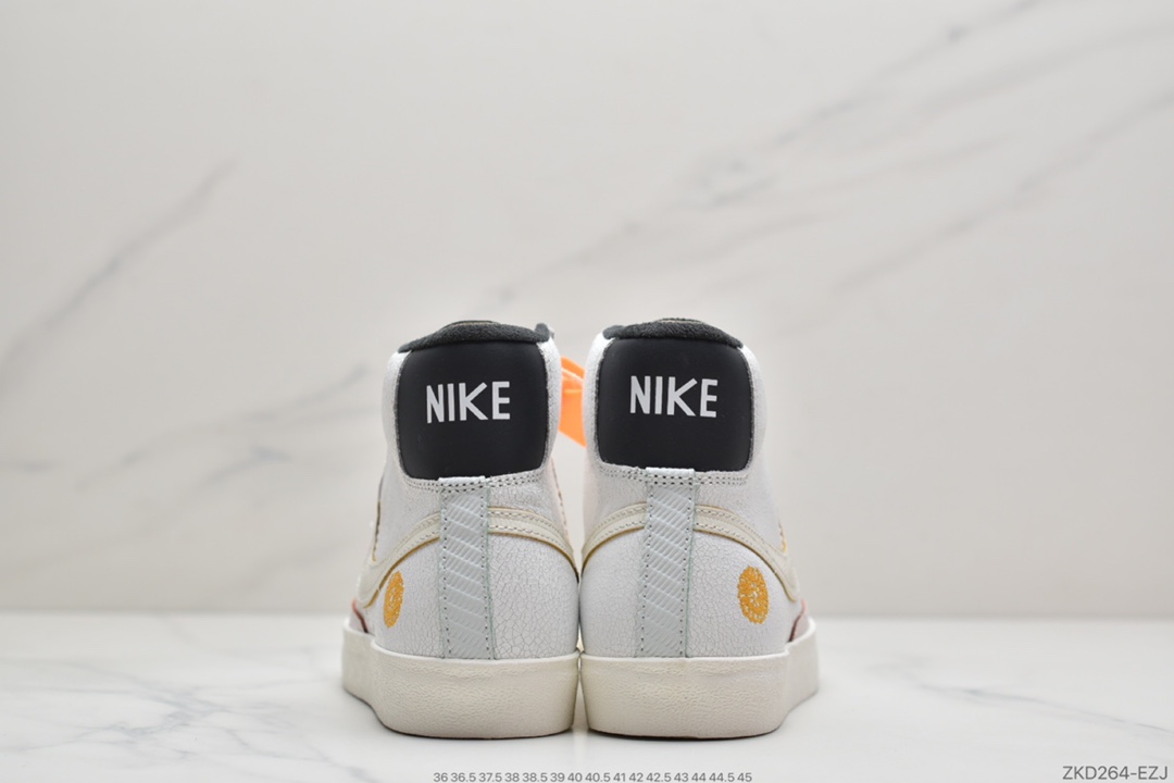 270 Nike Blazer Mid ’1977 Vintage”Day Of The”经典开拓者高帮百搭休闲运动板鞋“亡灵节DIY 米白”DC5185-133