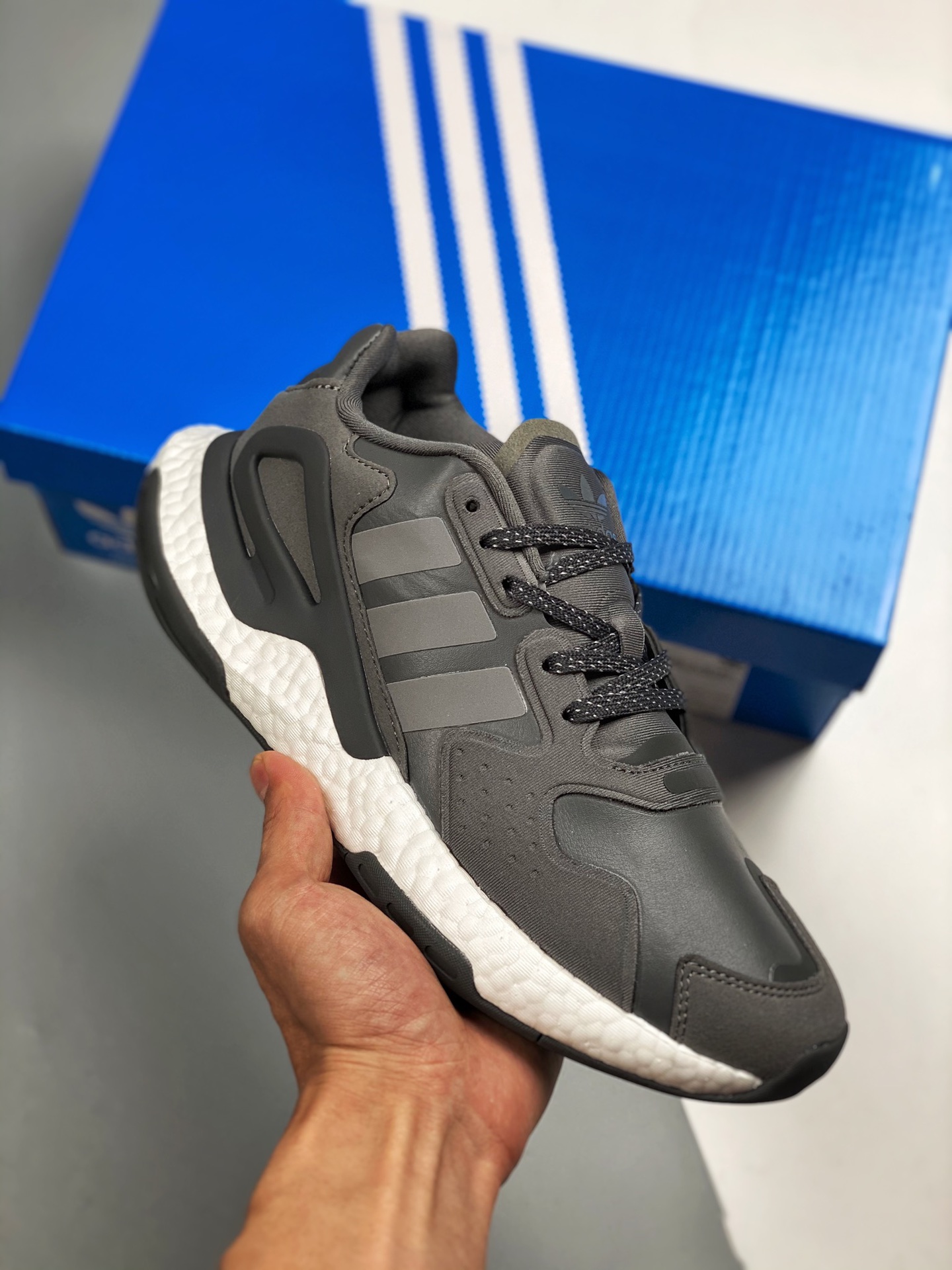 Adidas Day Jogger negro carbón corredor nocturno segunda generación mismo estilo que Eason Chan zapatillas deportivas c…