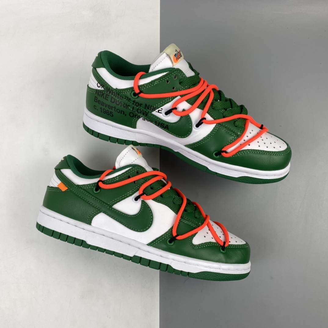 360 OFF-WHITE x Futura x Nike Dunk Low 扣篮系列低帮经典百搭休闲运动板鞋“OW白深绿橘”CT0856-100-莆田鞋,莆田鞋货源,高仿鞋,高仿鞋货源,安福档口,莆田高仿鞋,莆田鞋批发,高仿鞋批发,莆田高仿运动鞋,高仿运动鞋,莆田运动鞋 360 OFF-WHITE x Futura x Nike Dunk Low 扣篮系列低帮经典百搭休闲运动板鞋“OW白深绿橘”CT0856-100