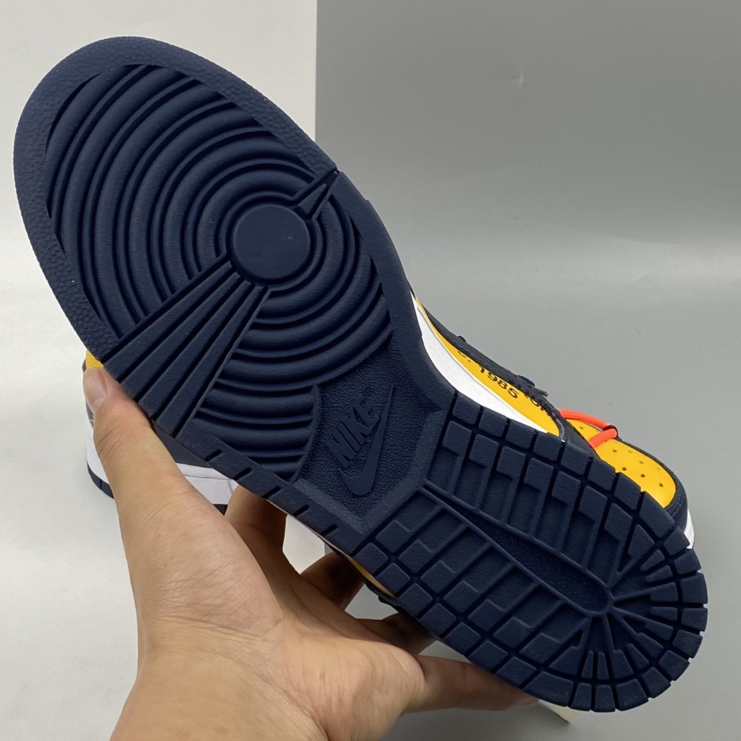 360 OFF-WHITE x Futura x Nike Dunk Low 扣篮系列低帮经典百搭休闲运动板鞋“OW白深蓝黄”CT0856-700