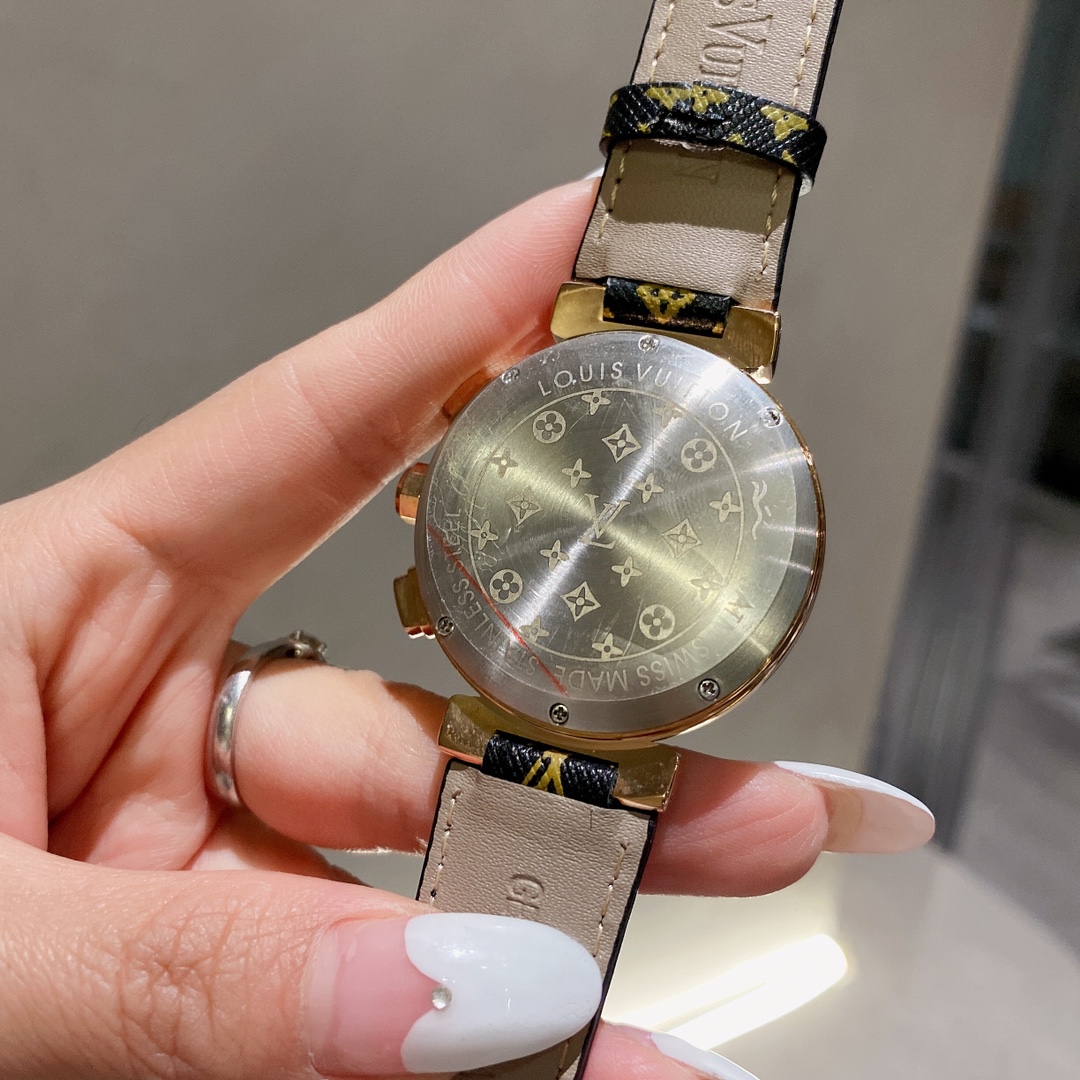 “Stylish Louis Vuitton Women’s Stone Watch with High-End Design and Versatile Fashion Accessories” - 图片 9