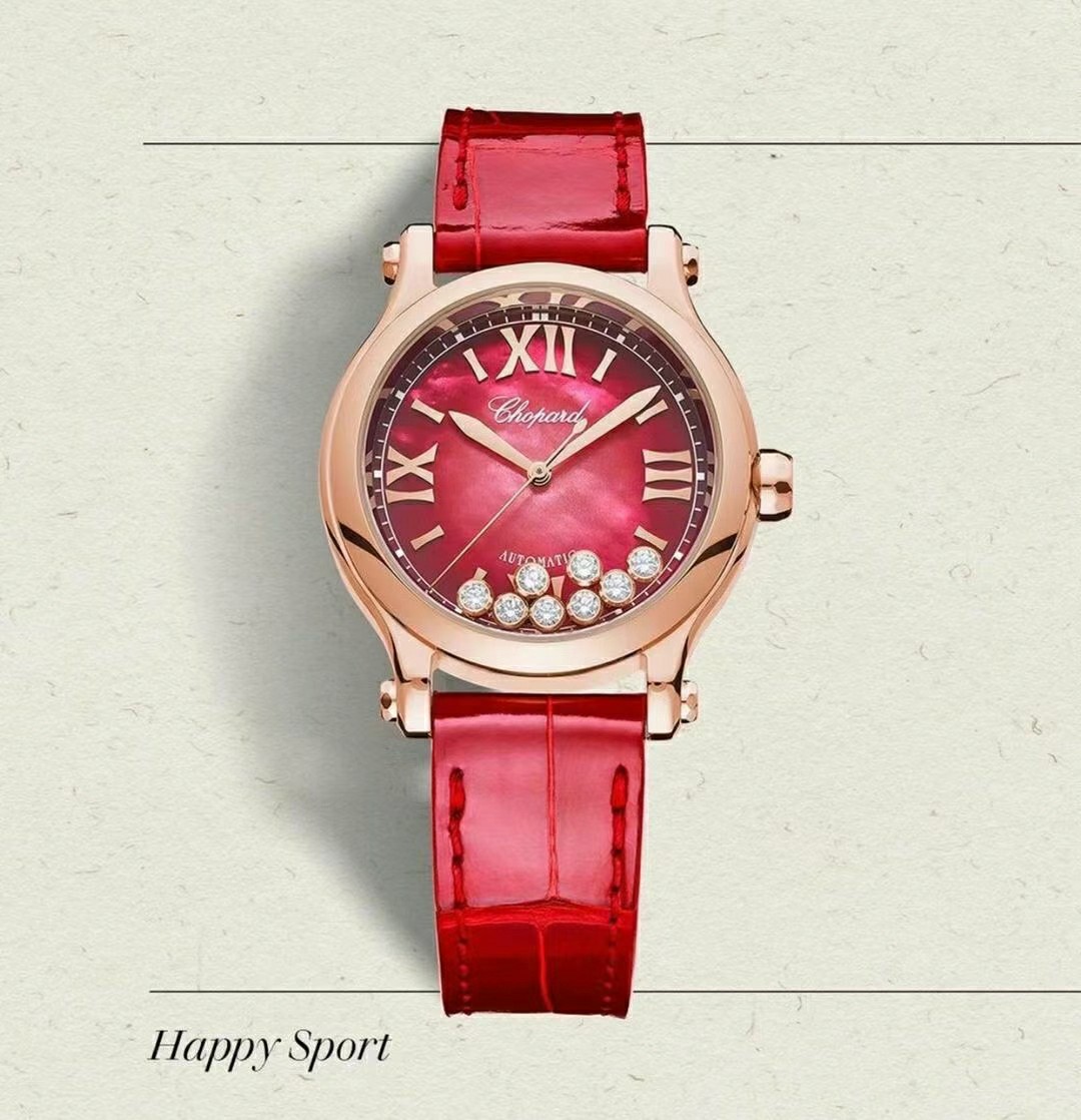 Chopard 男戴万国女戴萧邦，真心喜欢快乐钻石。寓意很好。“有金有钻”有进有赚