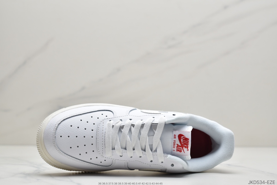 160 耐克Nike Air Force 1 Af1 Valentine“SDAY’ “ 白红爱心情人节限定 ”空军一号低帮时尚休闲运动板鞋  DD7117-100