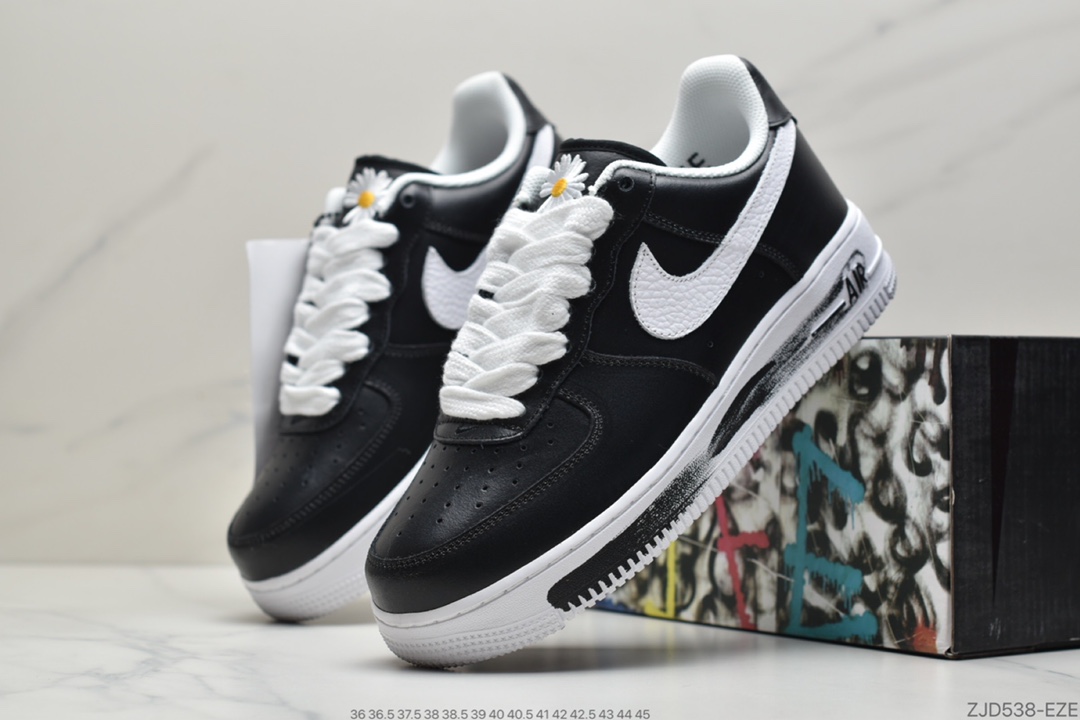 240 联名 PEACEMINUSONE x Nike Air Force 1 Low权志龙主理潮流品牌AQ3692-001