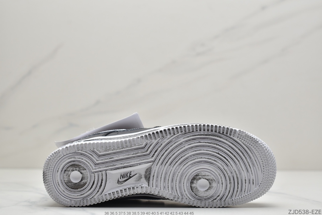 240 联名 PEACEMINUSONE x Nike Air Force 1 Low权志龙主理潮流品牌AQ3692-001