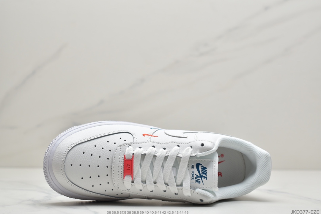 160 耐克Nike Air Force 1 ’07 Essential 白金小双钩空军一号低帮休闲运动板鞋 CT1989-101