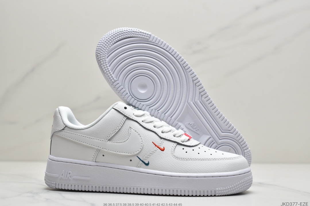 160 耐克Nike Air Force 1 ’07 Essential 白金小双钩空军一号低帮休闲运动板鞋 CT1989-101