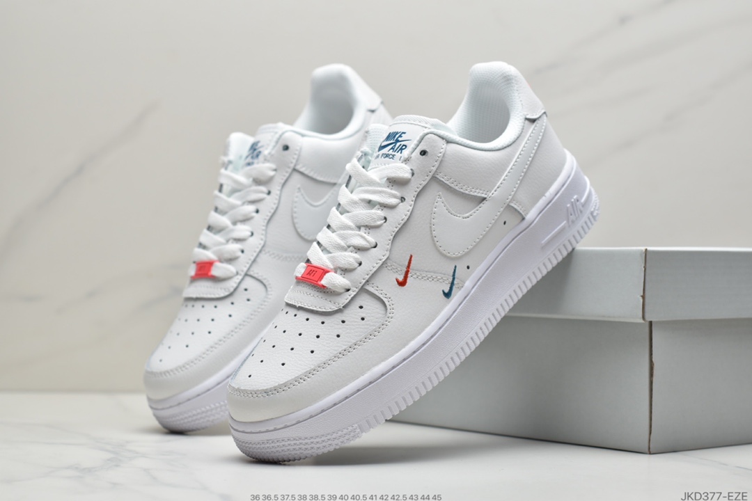 160 耐克Nike Air Force 1 ’07 Essential 白金小双钩空军一号低帮休闲运动板鞋 CT1989-101