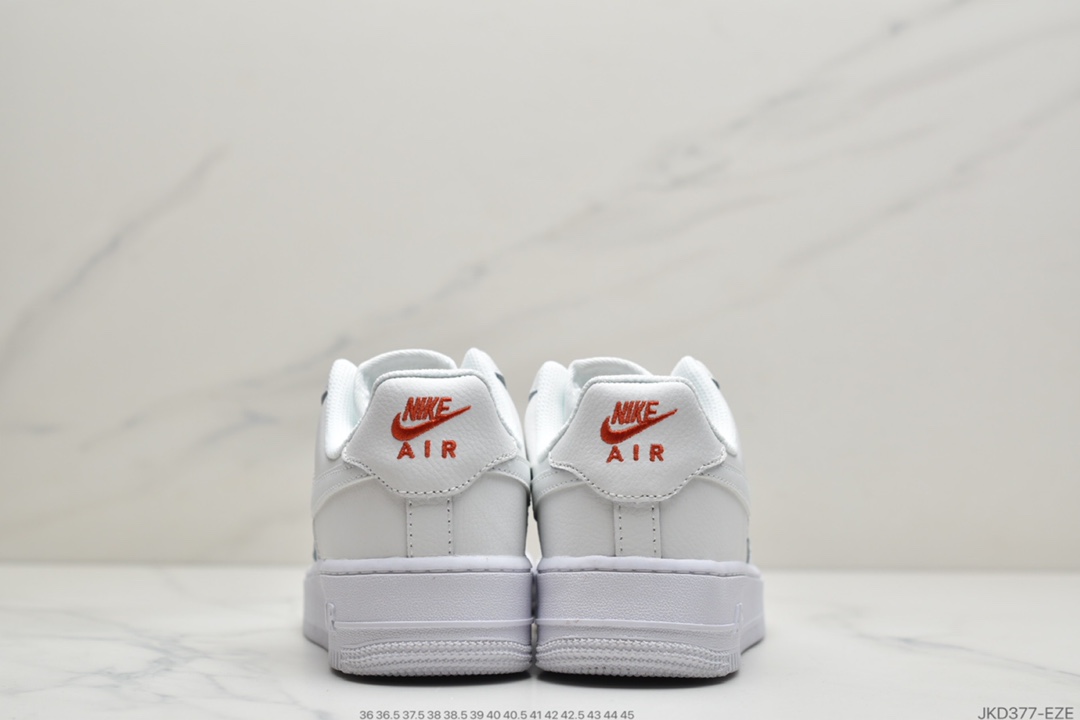 160 耐克Nike Air Force 1 ’07 Essential 白金小双钩空军一号低帮休闲运动板鞋 CT1989-101