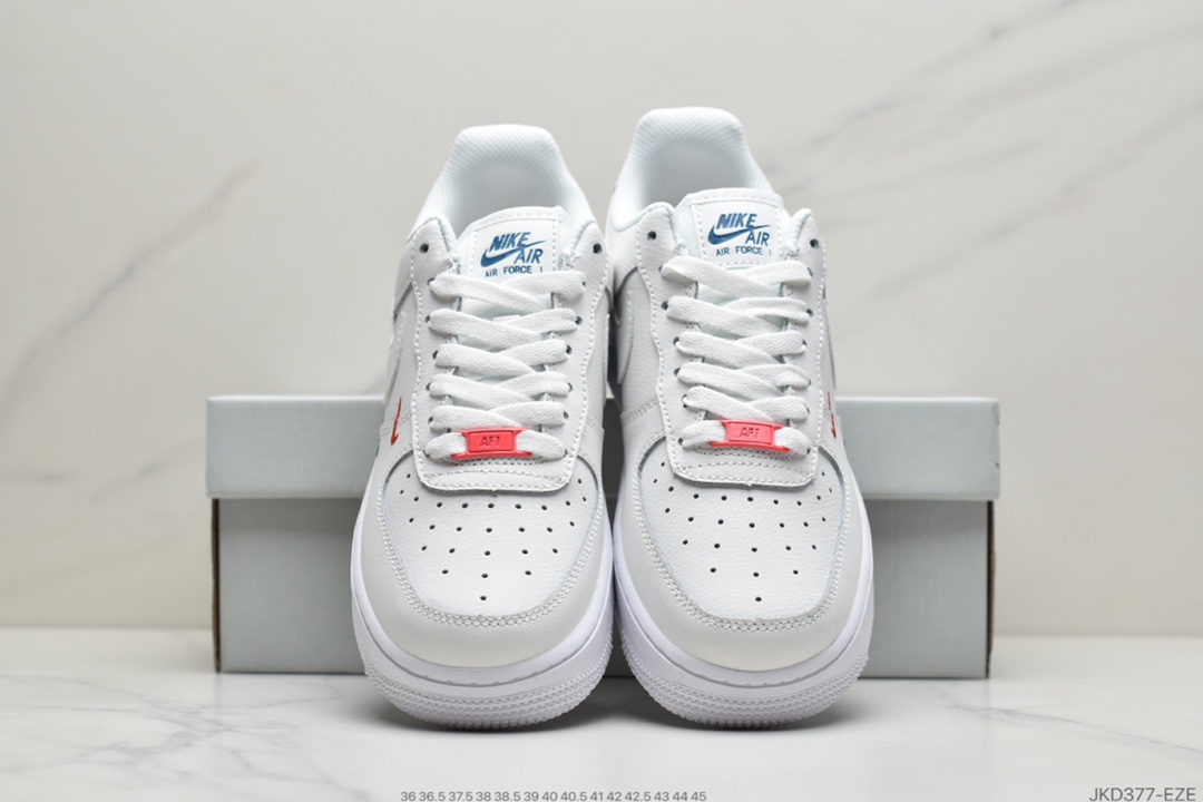 160 耐克Nike Air Force 1 ’07 Essential 白金小双钩空军一号低帮休闲运动板鞋 CT1989-101