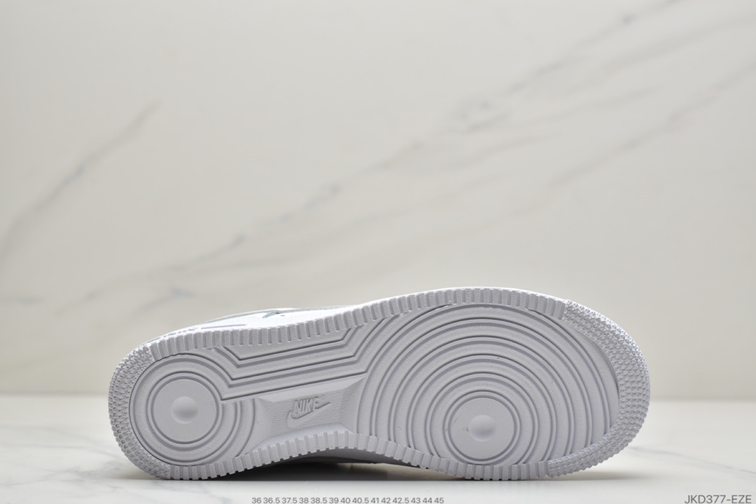 160 耐克Nike Air Force 1 ’07 Essential 白金小双钩空军一号低帮休闲运动板鞋 CT1989-101