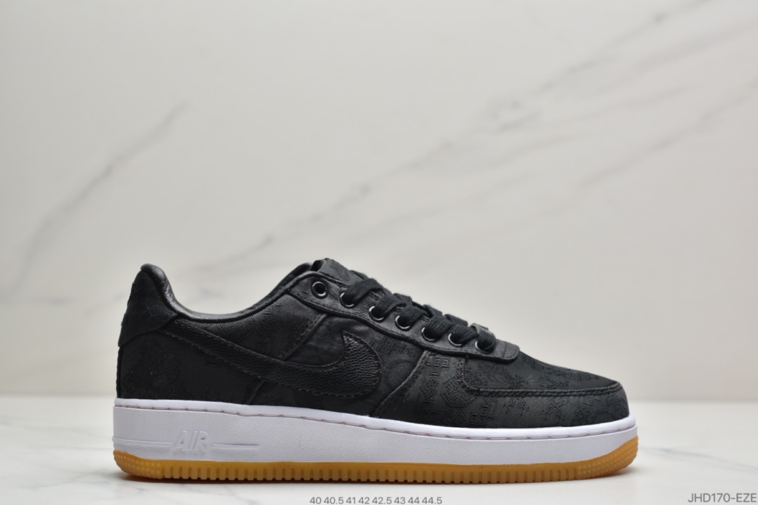 190 Fragment Design x Nike Air Force 1 Premium”Game Black”空军一号AO9286-100