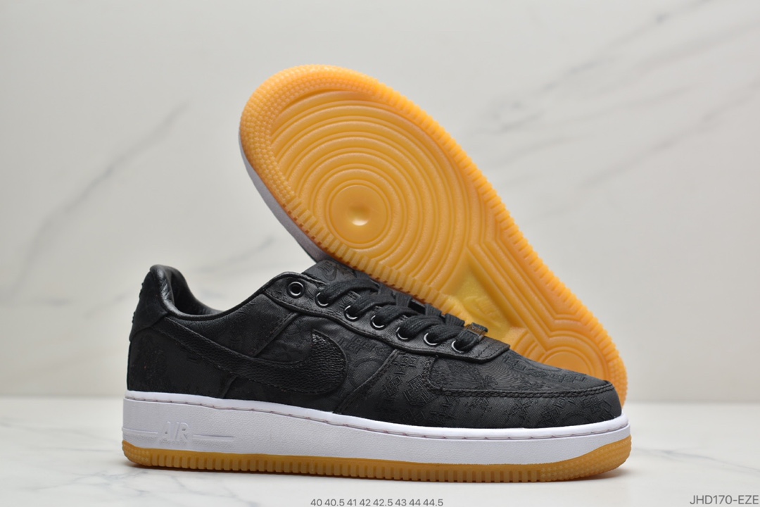 190 Fragment Design x Nike Air Force 1 Premium”Game Black”空军一号AO9286-100