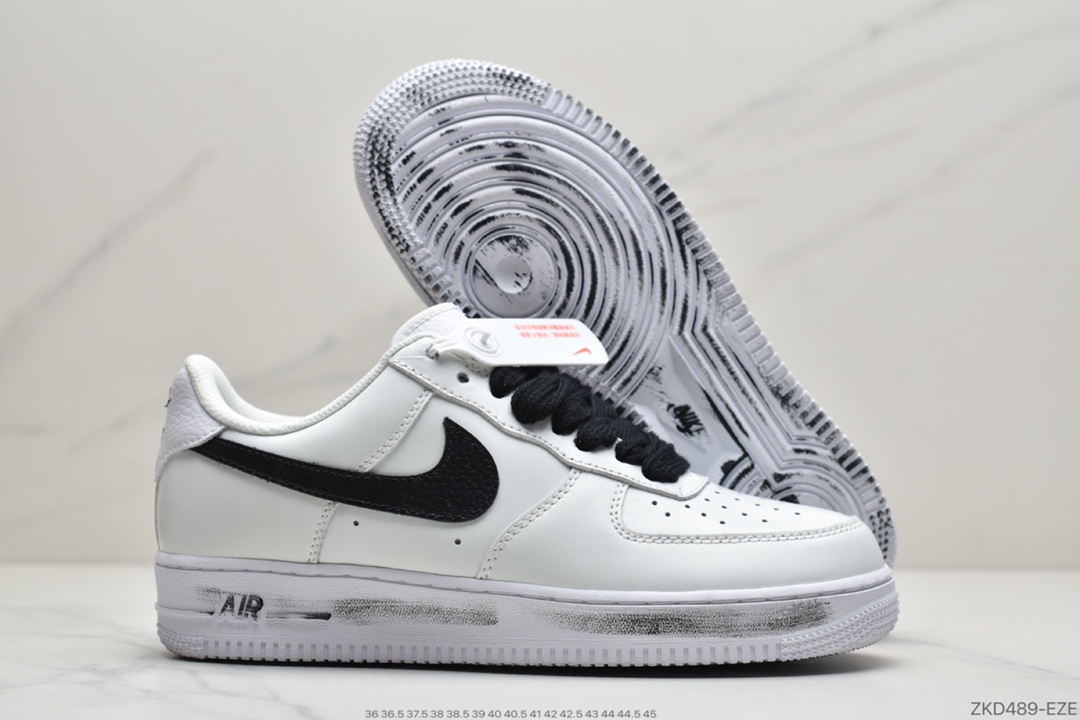 270 PEACEMINUSONE x Nike Air Force 1 ’07 Low”Para-Noise 2.0”空军低帮经典百搭休闲运动板鞋“2.0皮革白黑小雏菊”  DD3223-100