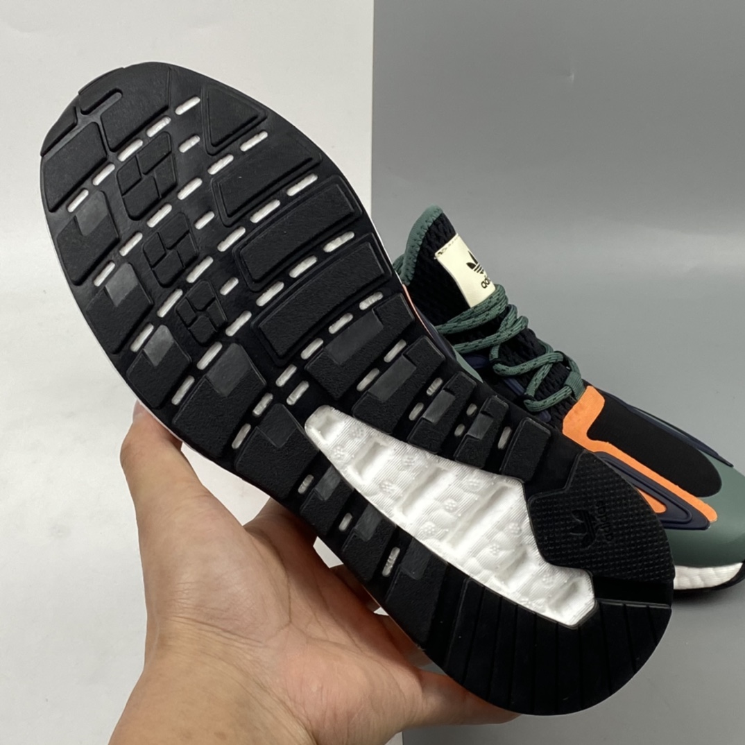 240 Ad ZX 2K Boost 网纱针织呼吸面套脚休闲运动慢跑鞋 FZ0218