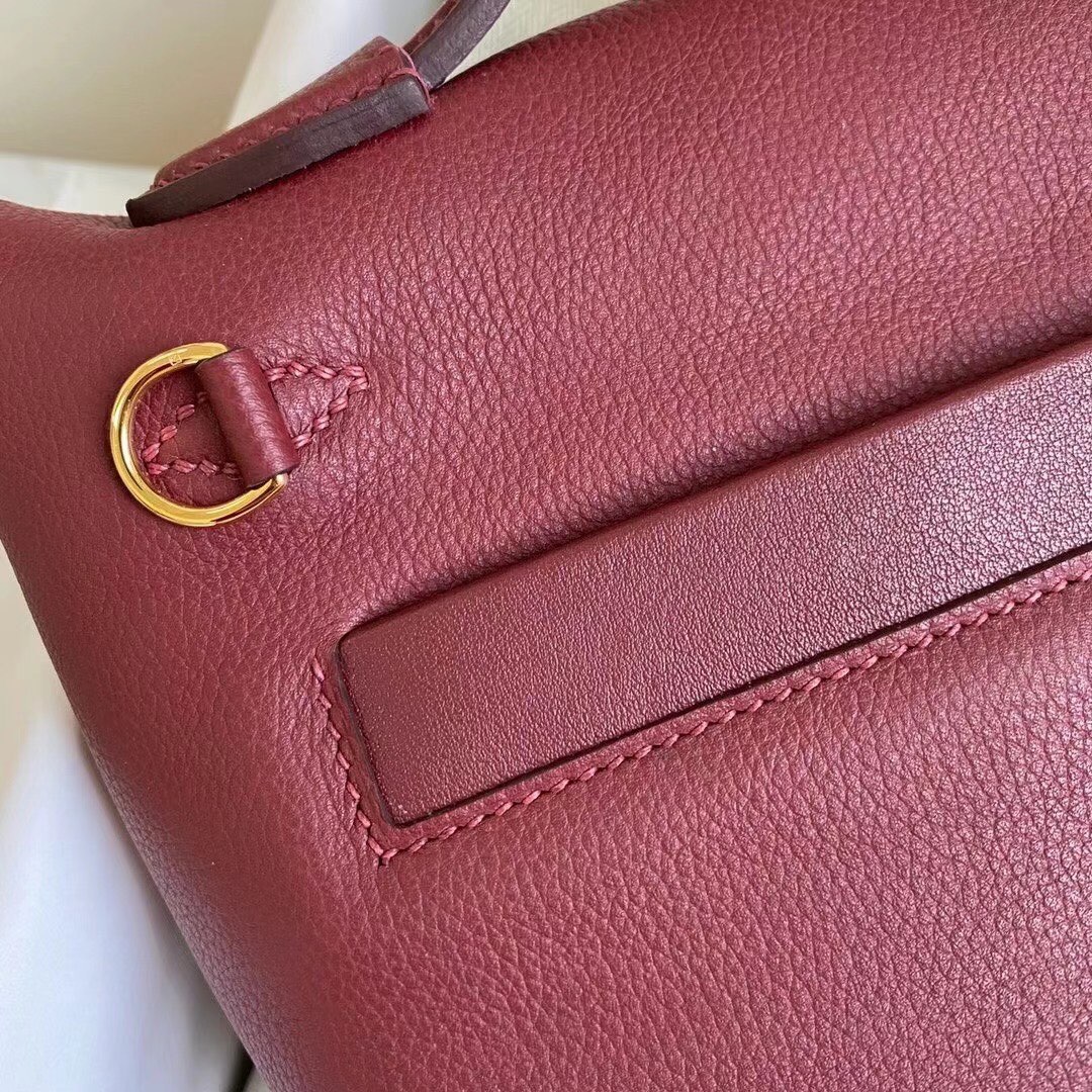 Mini 2424 Evercolor K1 Pomegranate Red Gold Buckle Bag - Retro Charm 6 i1616393405 2969 5