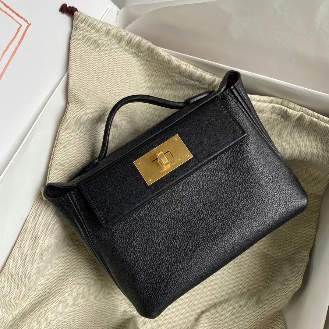 Mini Evercolor Black Handbag with Gold Hardware,Retro Style, Multi-way Bag 3 i1616393802 538 1