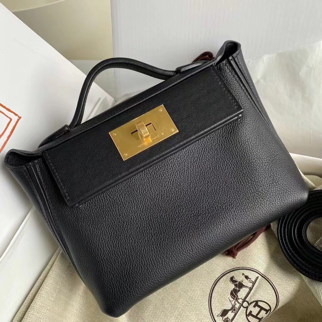 Mini Evercolor Black Handbag with Gold Hardware,Retro Style, Multi-way Bag 4 i1616393802 6067 2