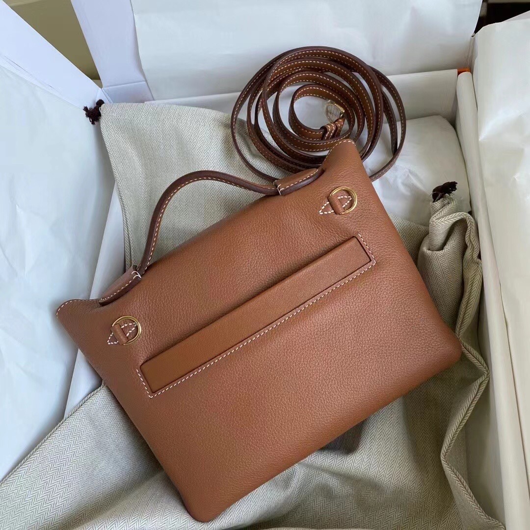 Mini 2424 Evercolor Gold Brown Bag with Gold Hardware - Retro Style 5 i1616394013 8396 3