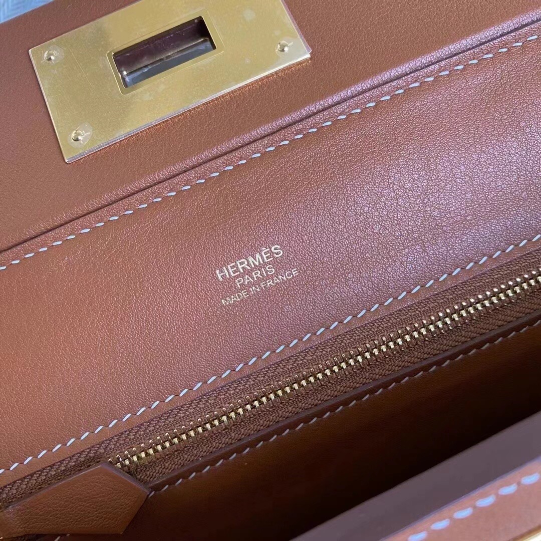 Mini 2424 Evercolor Gold Brown Bag with Gold Hardware - Retro Style 7 i1616394013 8768 5