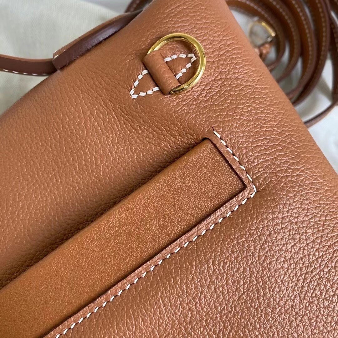 Mini 2424 Evercolor Gold Brown Bag with Gold Hardware - Retro Style 6 i1616394013 9130 4