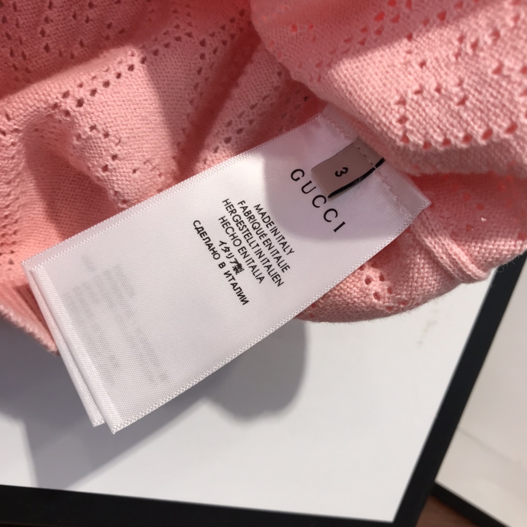 2021 Spring-Specific Knit Shirt Collection: Classic GG Letter Design, Soft and Comfy, Pink Option. - 图片 8