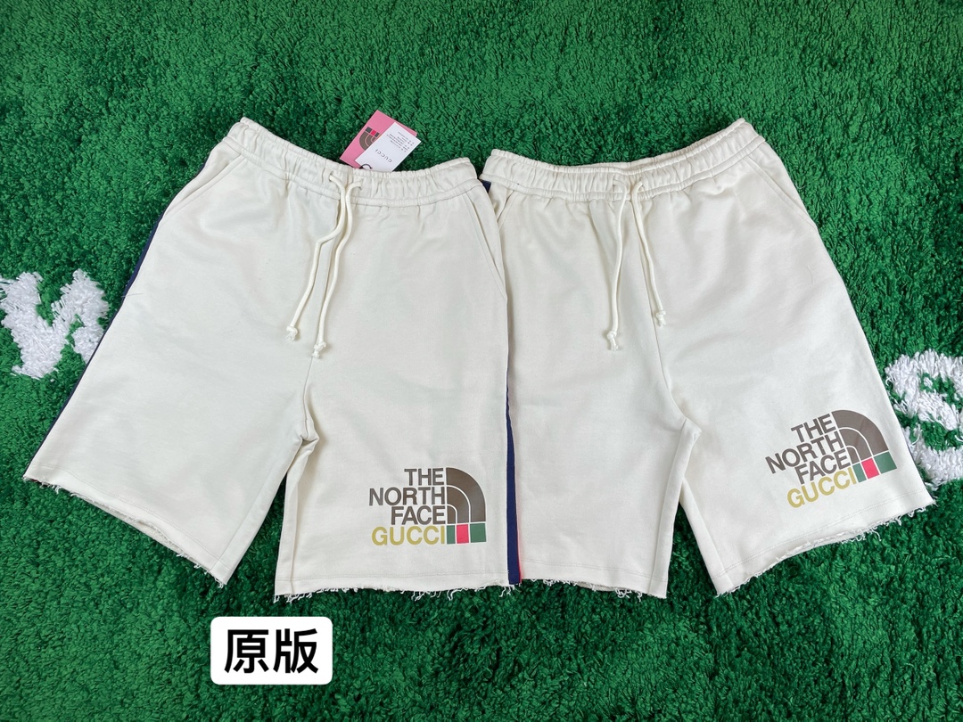 구찌 프린트 린넨 코튼 반바지 4483