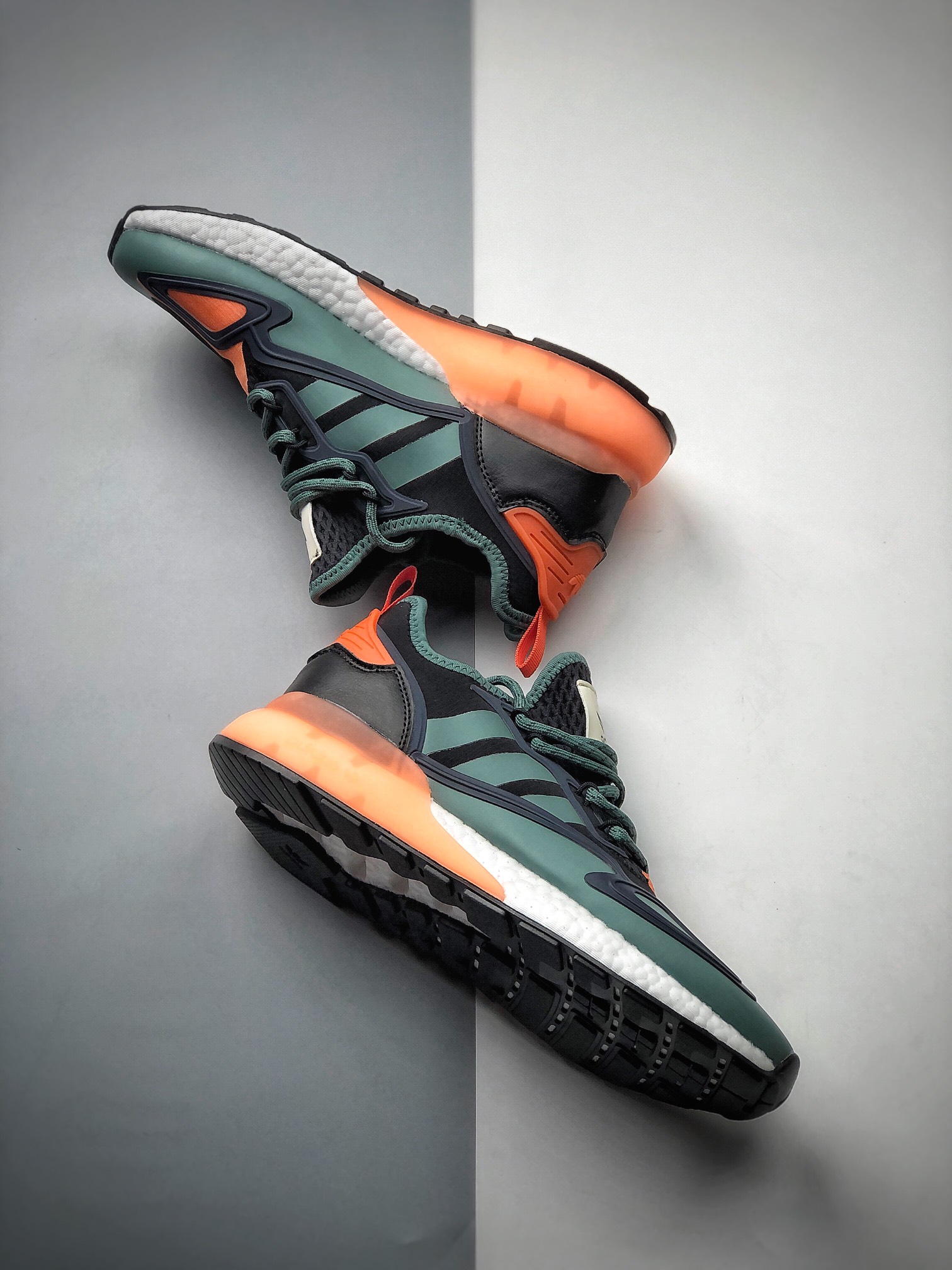 240 阿迪达斯 Adidas Originals ZX 2K Boost 全新爆米花缓震休闲运动跑鞋