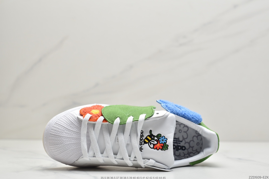 250 Melting Sadness x Adidas Originals Superstar “Bee With You” 米白红 GZ2674