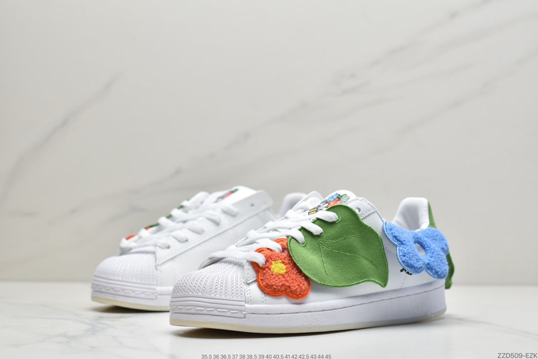 250 Melting Sadness x Adidas Originals Superstar “Bee With You” 米白红 GZ2674