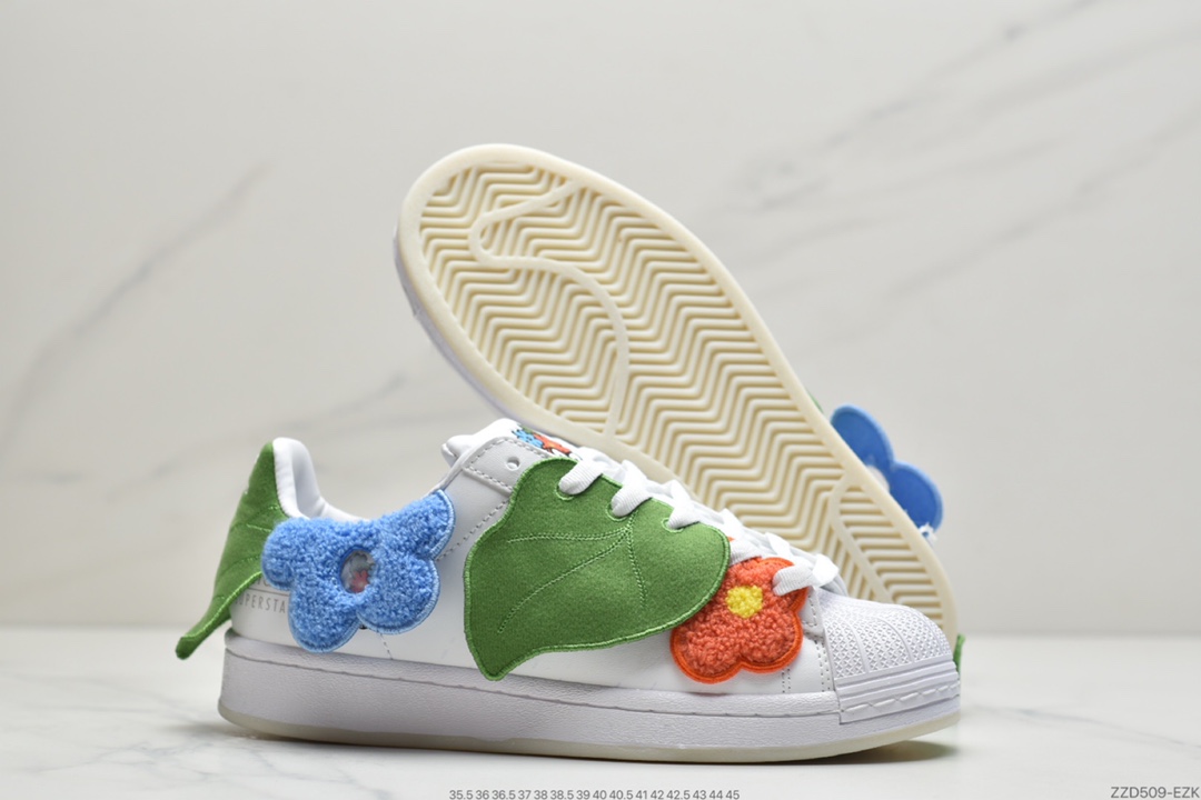 250 Melting Sadness x Adidas Originals Superstar “Bee With You” 米白红 情人节限定 贝壳头经典百搭休闲运动板鞋GZ2674