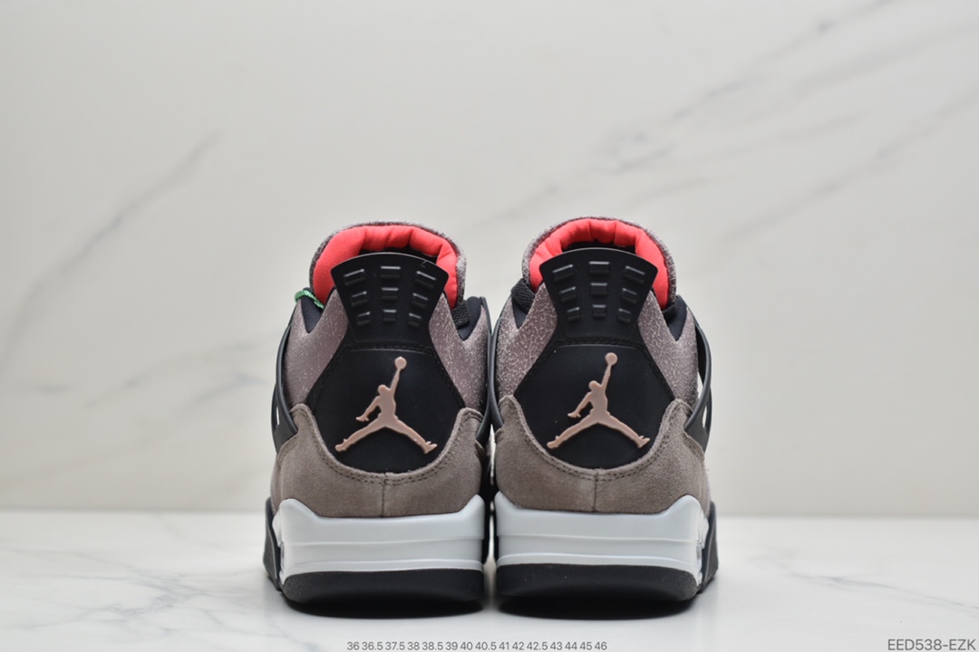 360 耐克Nike Air Jordan 4 Retro”Taupe Haze”AJ4代中帮复古休闲运动文化篮球鞋“麂皮摩卡黑棕小TS”DB0732-200