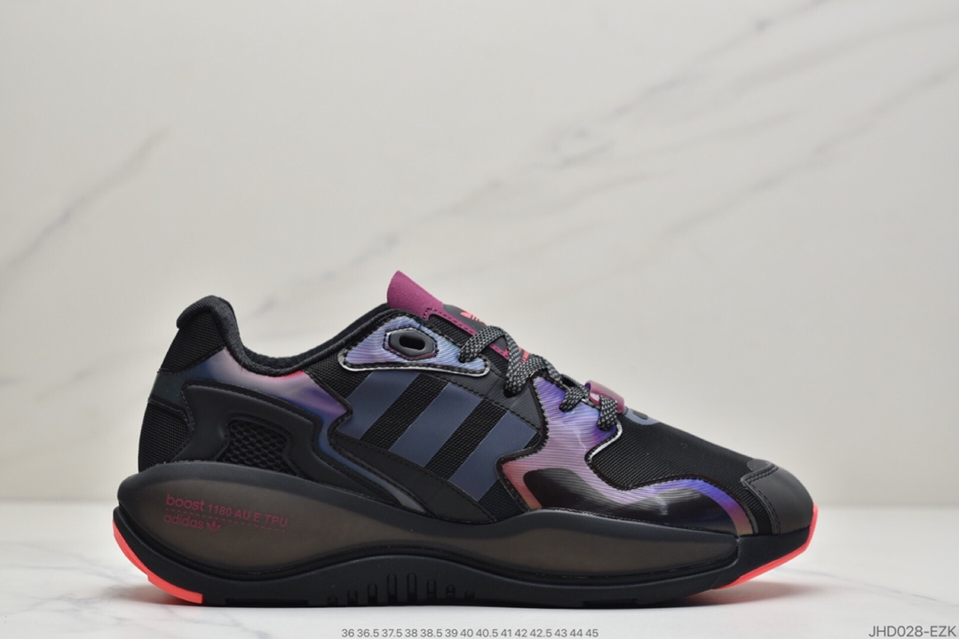 190  阿迪达斯AD ZX Alkyne Boost 易烊玺千同款  花米爆中底 古复运动闲休跑步鞋 GZ8913