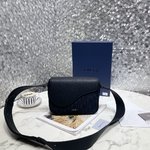 Top Quality
 Dior Messenger Bags Saddle Bags Beige Black Printing Cowhide Oblique Mini