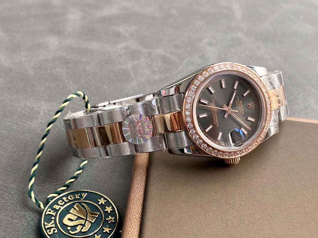 SK Factory 劳力士Rolex 日志型31mm 自動巻き女性用腕時計