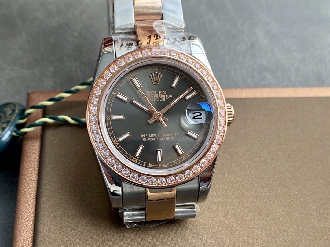 SK Factory 劳力士Rolex 日志型31mm 自動巻き女性用腕時計