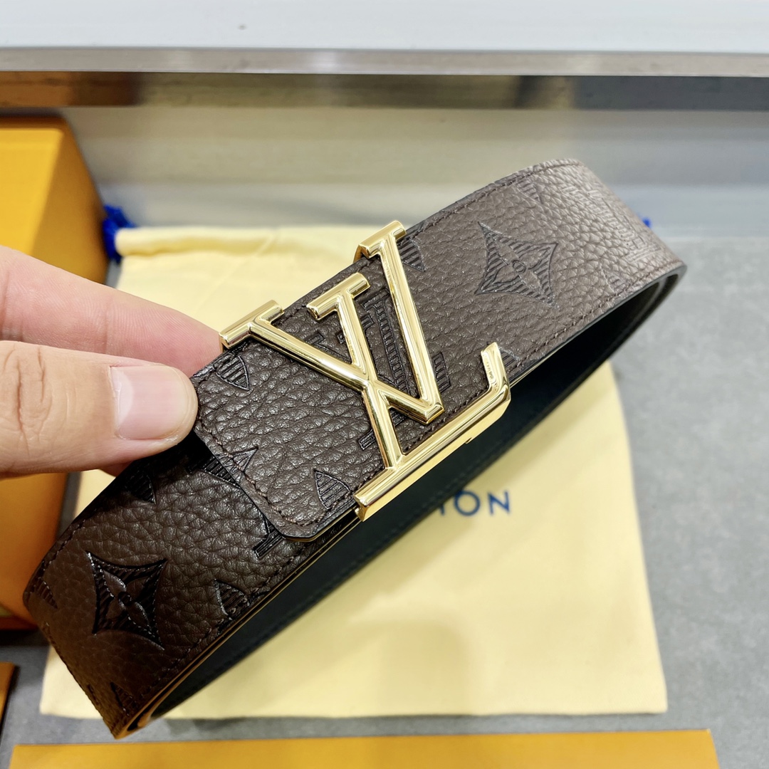 Louis Vuitton Belts Calfskin Cowhide