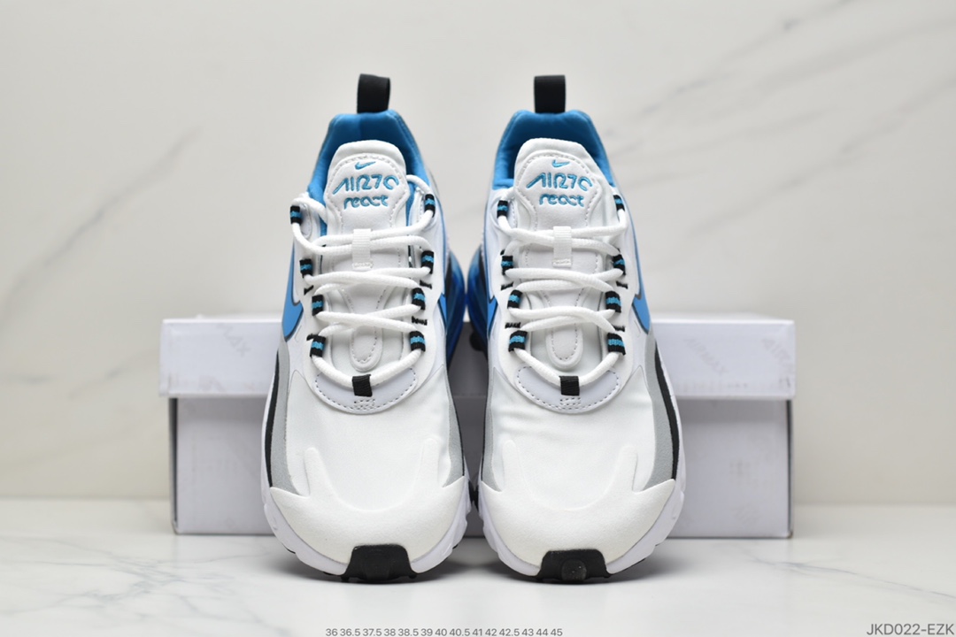 160 耐克Nike Wmns Air Max 270 React ”White/Light Blue”270 CT1280-101