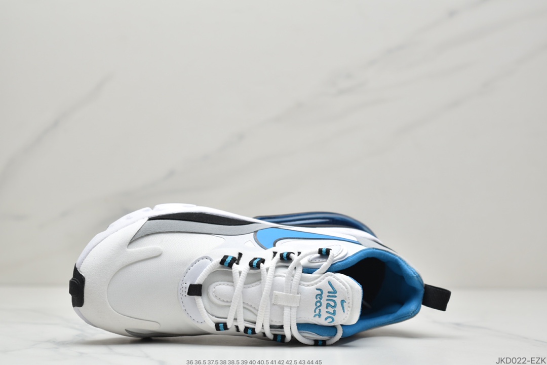 160 耐克Nike Wmns Air Max 270 React ”White/Light Blue”270 CT1280-101