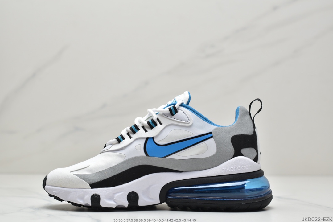 160 耐克Nike Wmns Air Max 270 React ”White/Light Blue”270 CT1280-101