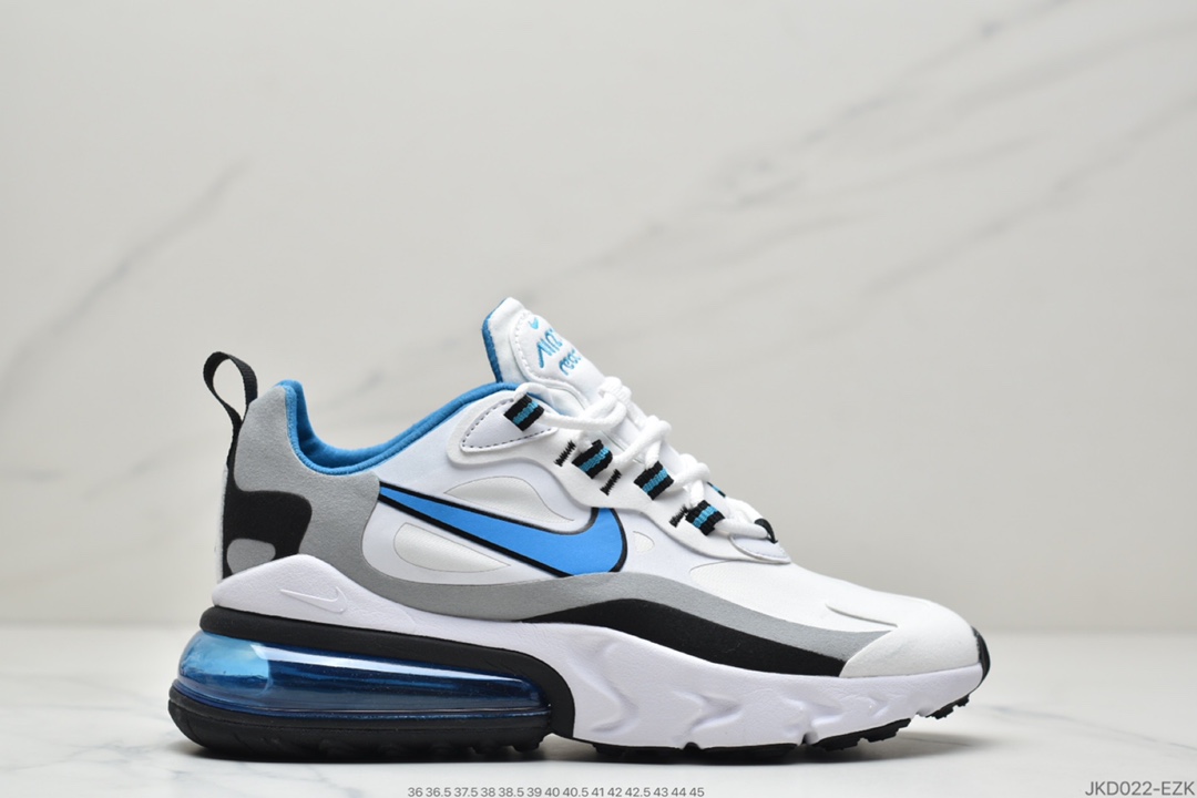 160 耐克Nike Wmns Air Max 270 React ”White/Light Blue”270 CT1280-101