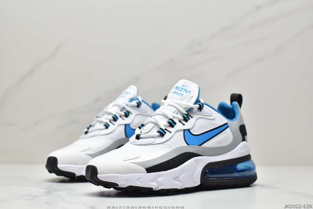 160 耐克Nike Wmns Air Max 270 React ”White/Light Blue”270 CT1280-101